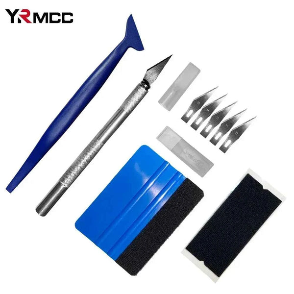 Car Film Wrap Tool Kit Squeegee Vinyl Wrapping Film Window Tint Tool Suede Scraper Squeegee Sets Tint Tools for Car Accessories