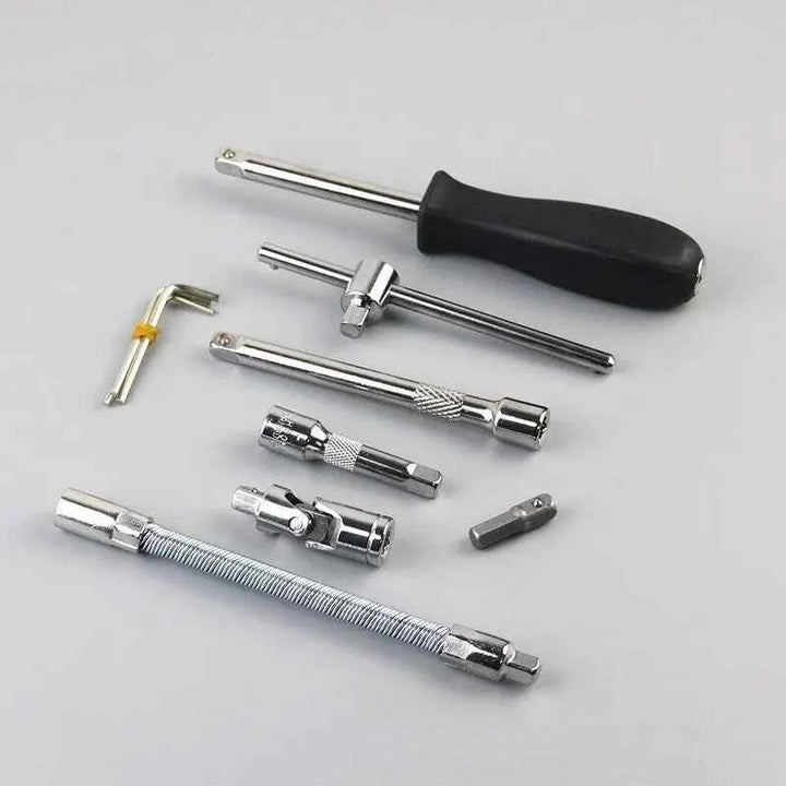 Car Repair Socket Wrench Set - 46pcs Professional Mechanic Kit - Carmodza.com