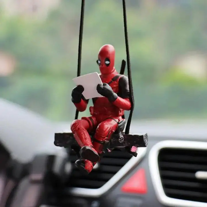 Deadpool Car Pendant for Rearview Mirror Keychain and Decorative Ornaments - Carmodza.com