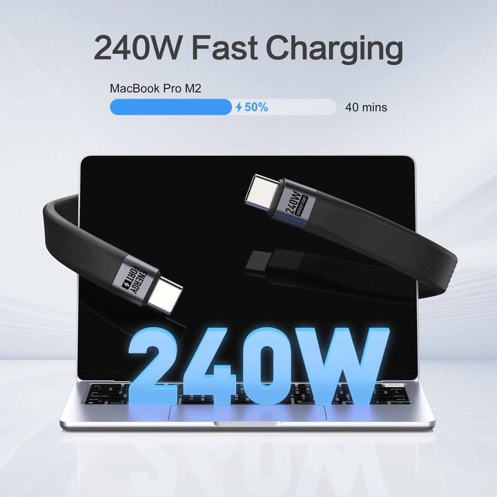 240W USB C Keychain Charger Cable for Car & On-The-Go - Carmodza.com