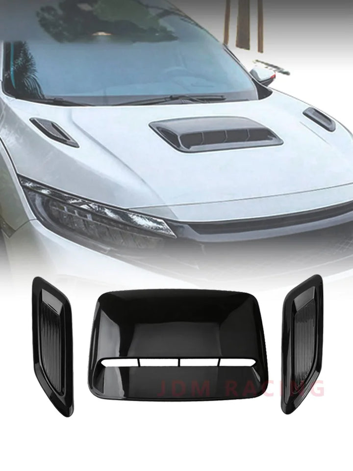 Universal Car Air: Flow Decorative Intake Hood Scoop Bonnet Vent - Carmodza.com