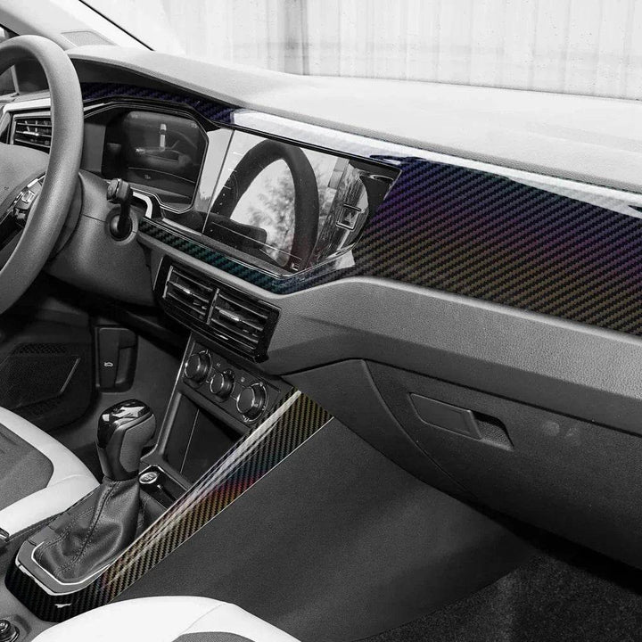 Holographic Carbon Fiber Vinyl Wrap | Glossy Car Sticker Film - Carmodza.com