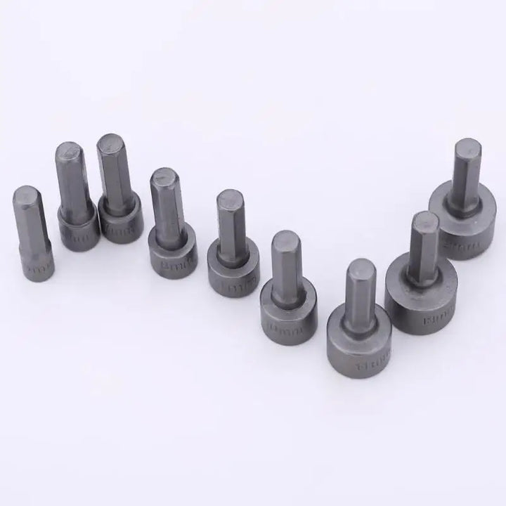 Magnetic Hex Nut Driver Bit Set for Drills (9-Piece) - Carmodza.com