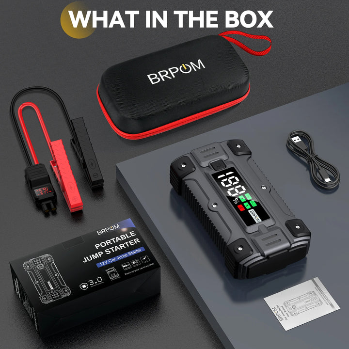 Car Jump Starter 5000A Peak | 26800mAh Power Bank - Carmodza.com