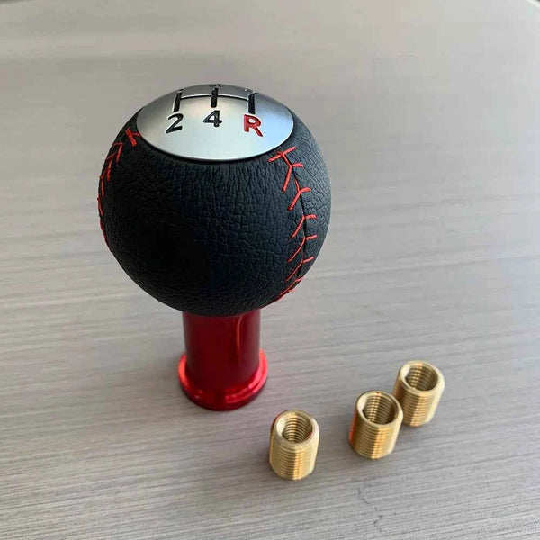 Universal Manual Leather Shift Knob | 5-Speed Ball Shifter - Carmodza.com