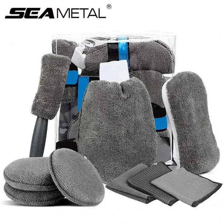 Car Wash Cleaning Kits 9pcs – Microfiber Auto Detailing Set - Carmodza.com