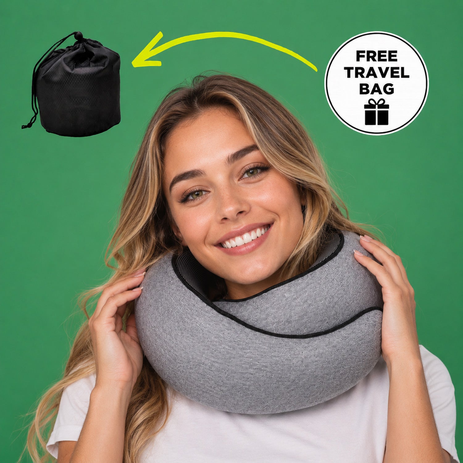 Travel Neck Pillow - Sleep Anywhere Without Neck Pain
